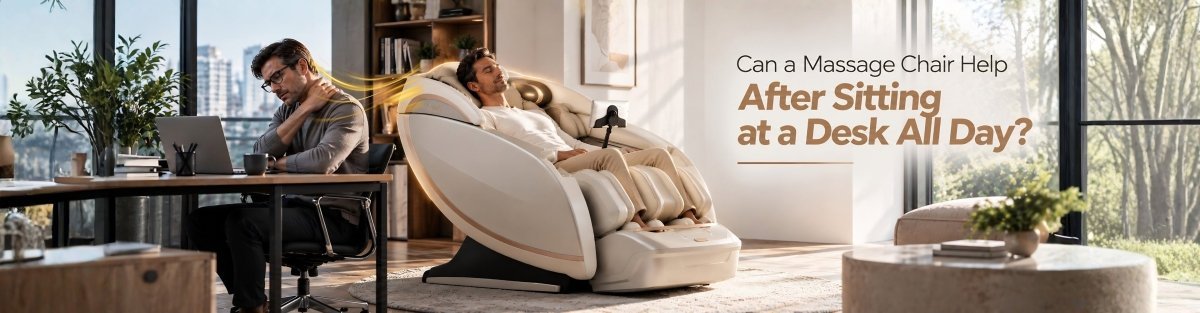 Can a Massage Chair Help After Sitting at a Desk All Day? - Official Titan Massage Chair l Osaki, Titan & AmaMedic Brands