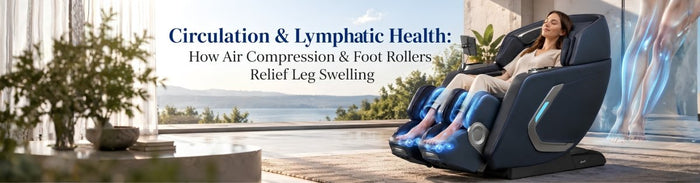 Circulation & Lymphatic Health: How Air Compression & Foot Rollers Relieve Leg Swelling - Official Titan Massage Chair l Osaki, Titan & AmaMedic Brands