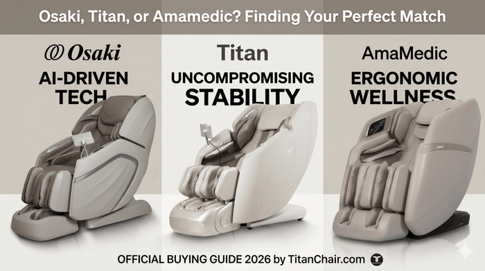 Osaki, Titan, or Amamedic? Finding the Perfect Massage Chair for Your Lifestyle - Titan Massage Chair