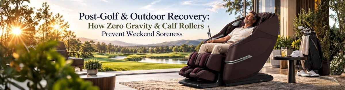 Post-Golf & Outdoor Recovery: How Zero Gravity & Calf Rollers Prevent Weekend Soreness - Official Titan Massage Chair l Osaki, Titan & AmaMedic Brands