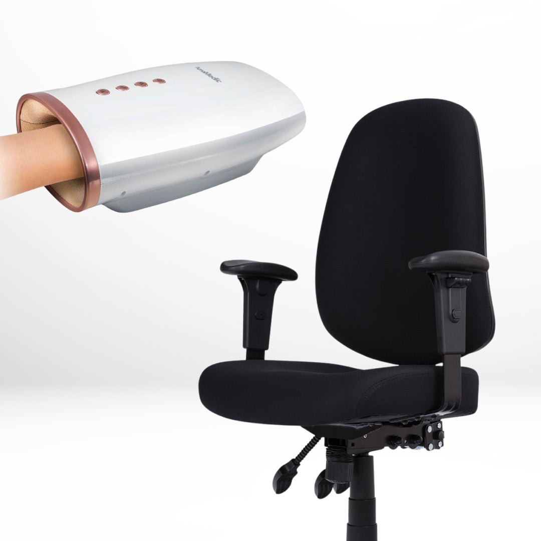Office Comfort Duo (OS-1028B Office Chair + OS-AA01 Hand Massager ...